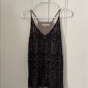 Lacy black top